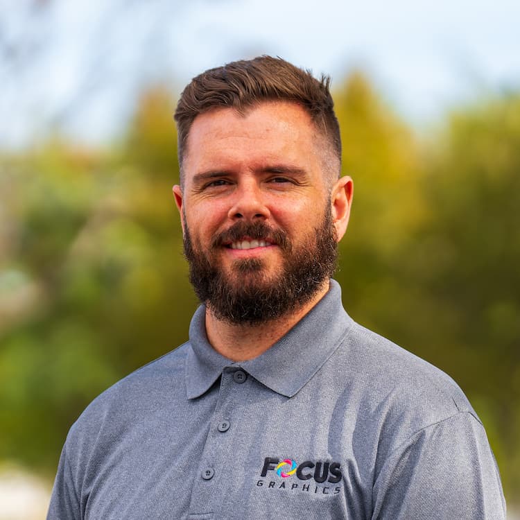 Professional headshot of Jake Sedlak, Cofounder at Focus Graphics